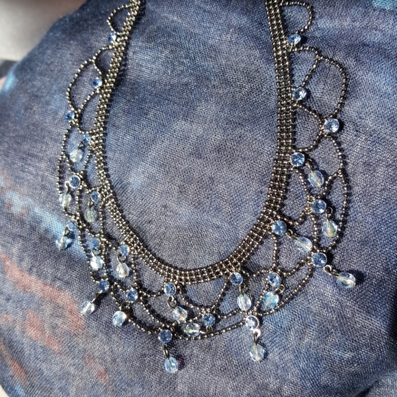 Lia sophia blue Crystal Necklace, Unworn, like New! - Picture 3 of 4